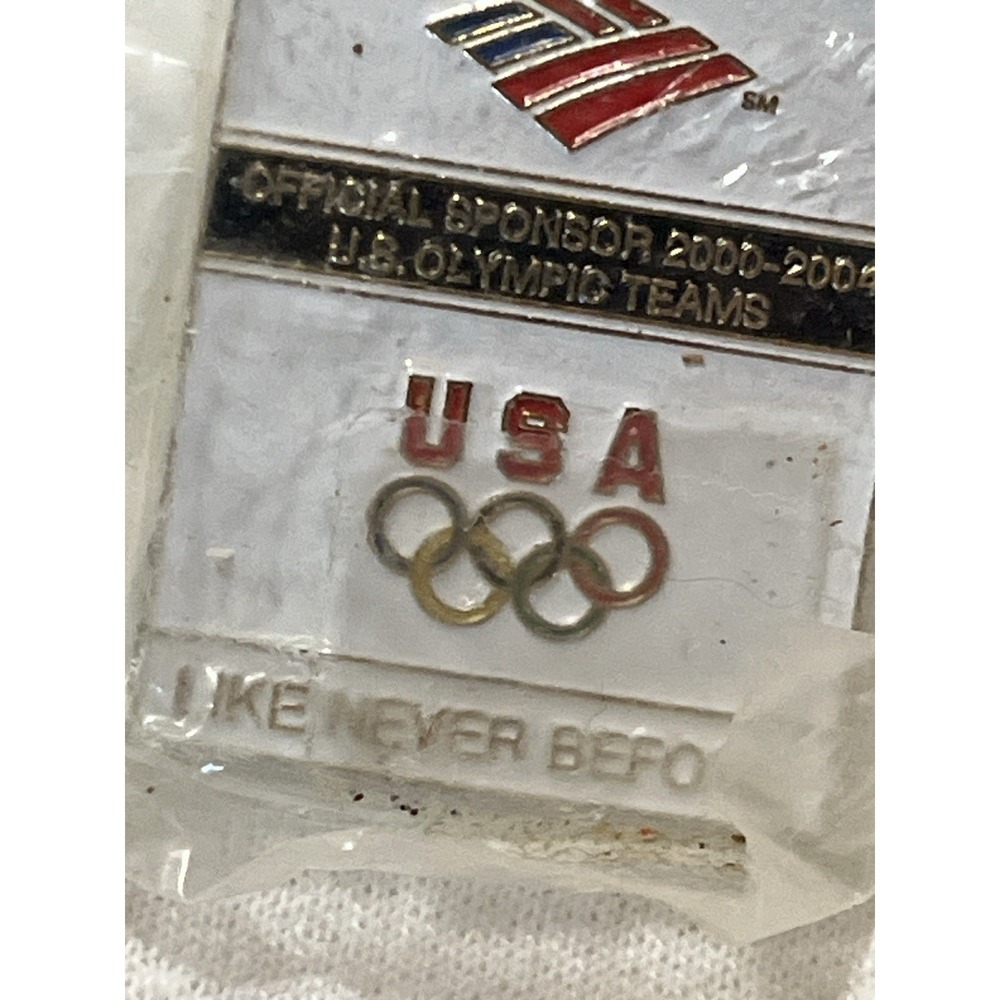 Bank of America USA Olympics 2004 Sponsor Lapel Pin Olympic Rings NOC NOS